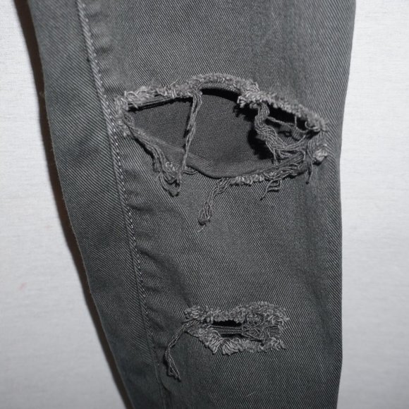 LEVI'S 535 Leggings Gray Destroyed 5 Junior - Picture 4 of 9